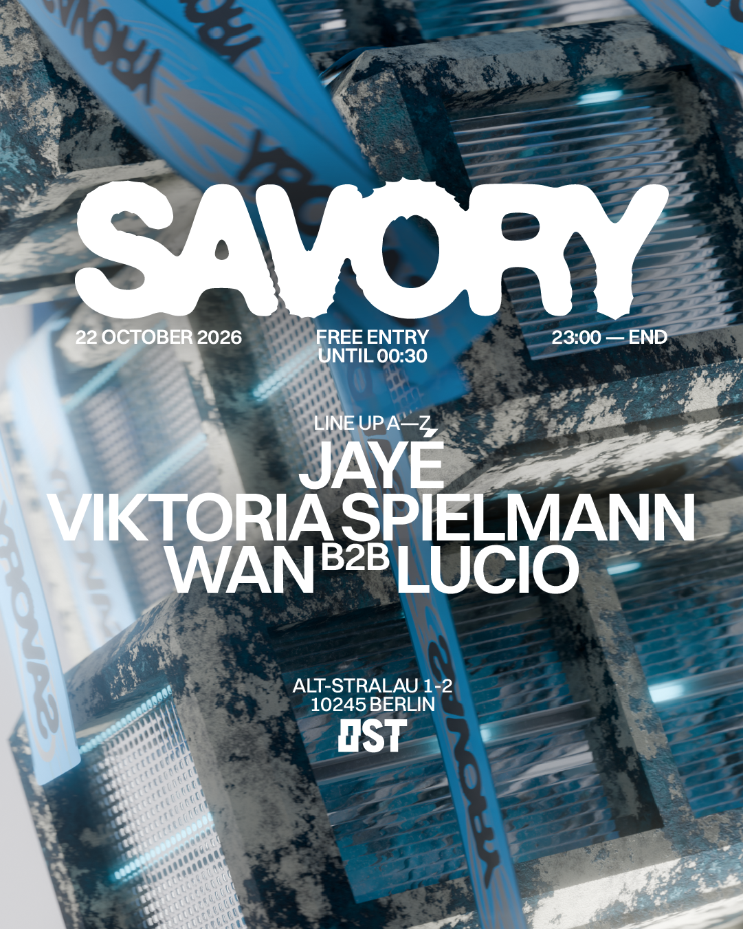 [FREE ENTRY TILL 00:30] SAVORY