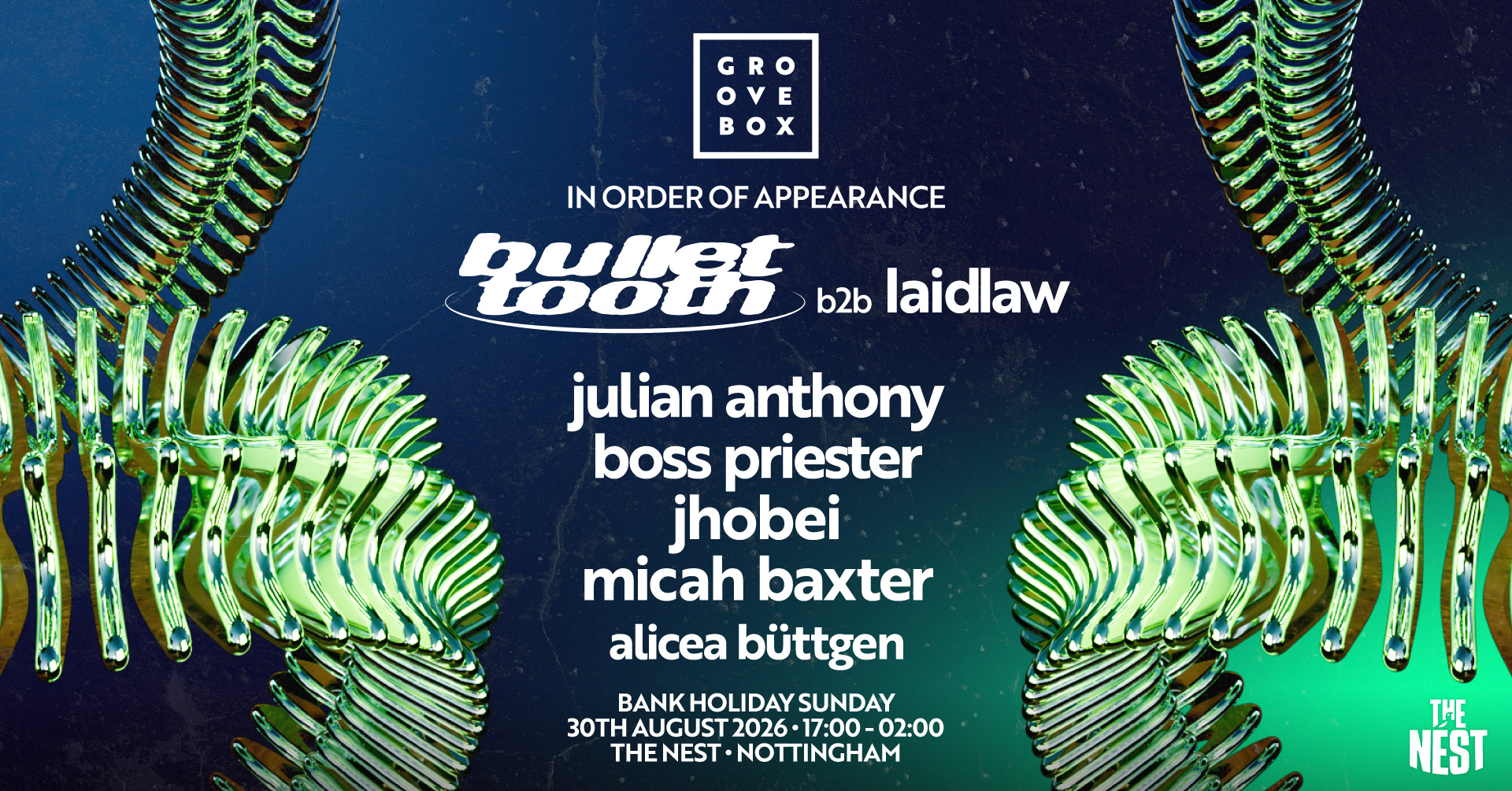 bullet tooth B2B Laidlaw - Groovebox