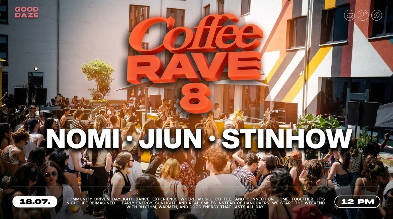 COFFEE RAVE 8 – Dance, Espresso & Daylight Energy