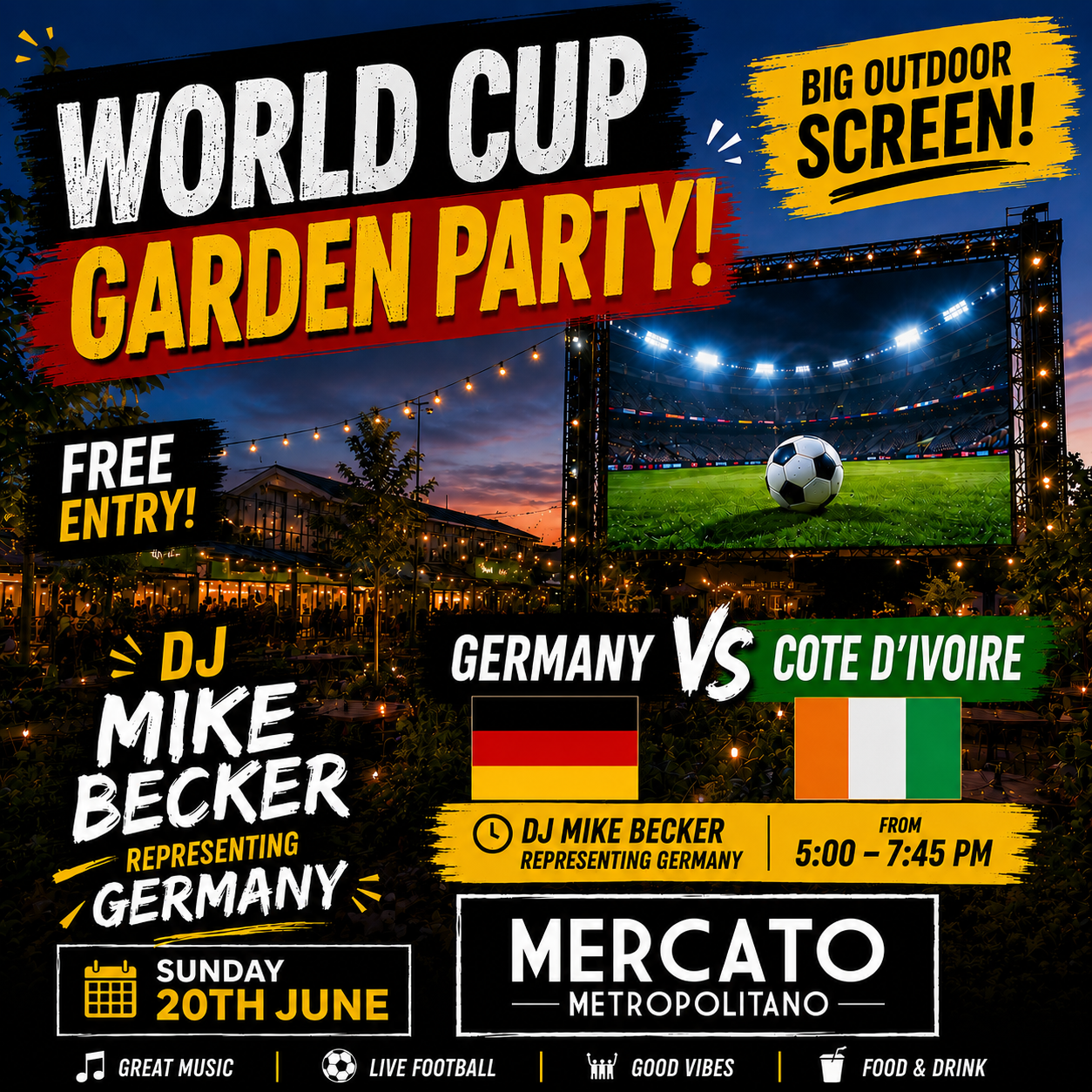 WORLD CUP GARDEN PARTY