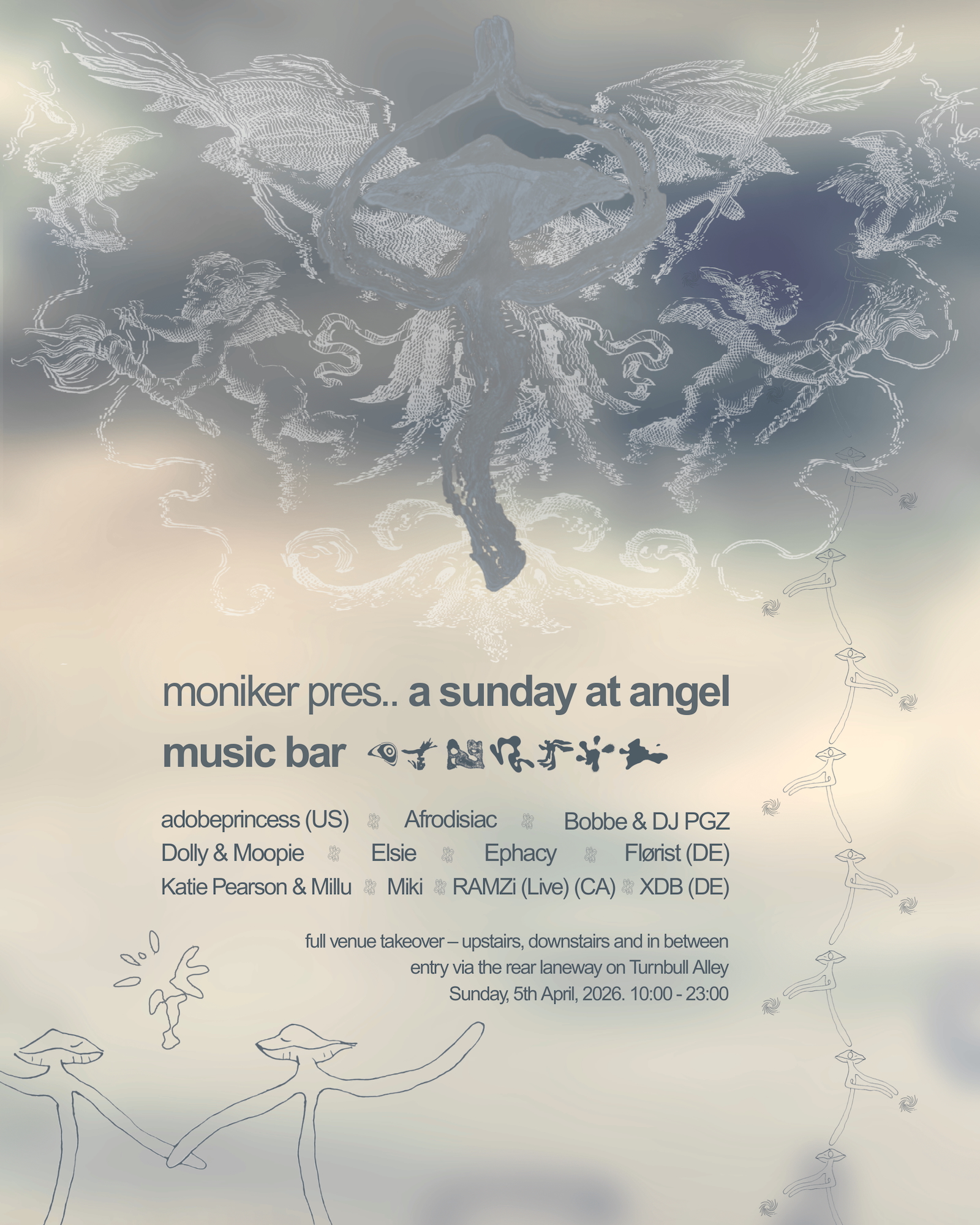 Moniker pres.. a sunday at Angel Music Bar