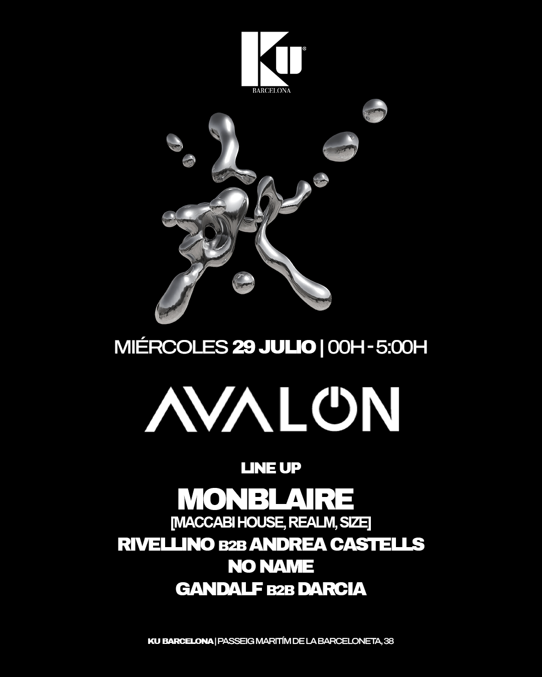 AVALON: Monblaire, Rivellino, Andrea Castells, No Name, Gandalf, Darcia