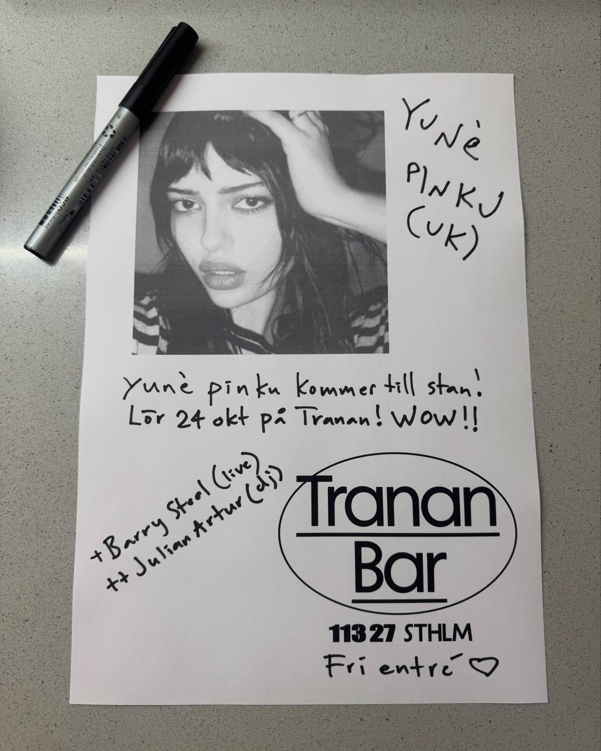 Yuné Pinku at Tranan