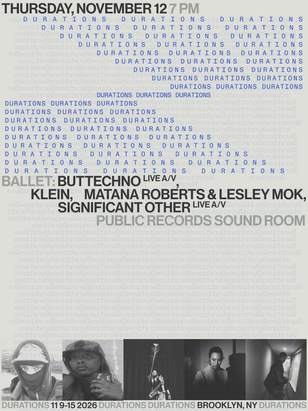 DURATIONS: Ballet: Buttechno, Klein, Matana Roberts & Lesley Mok, Significant Other