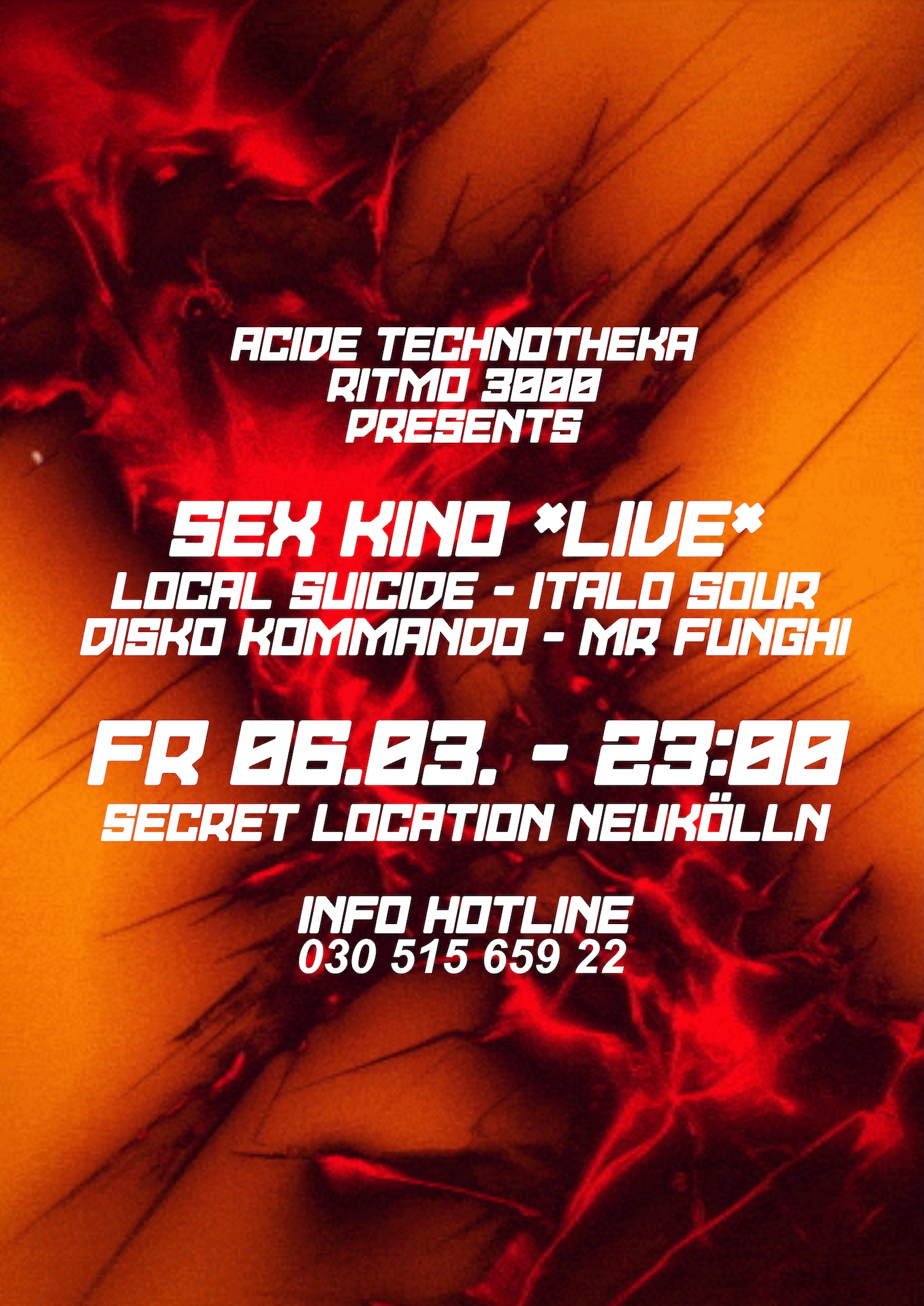 RITMO3000 x Acide Technotheka pres. Sex Kino live & Local Suicide