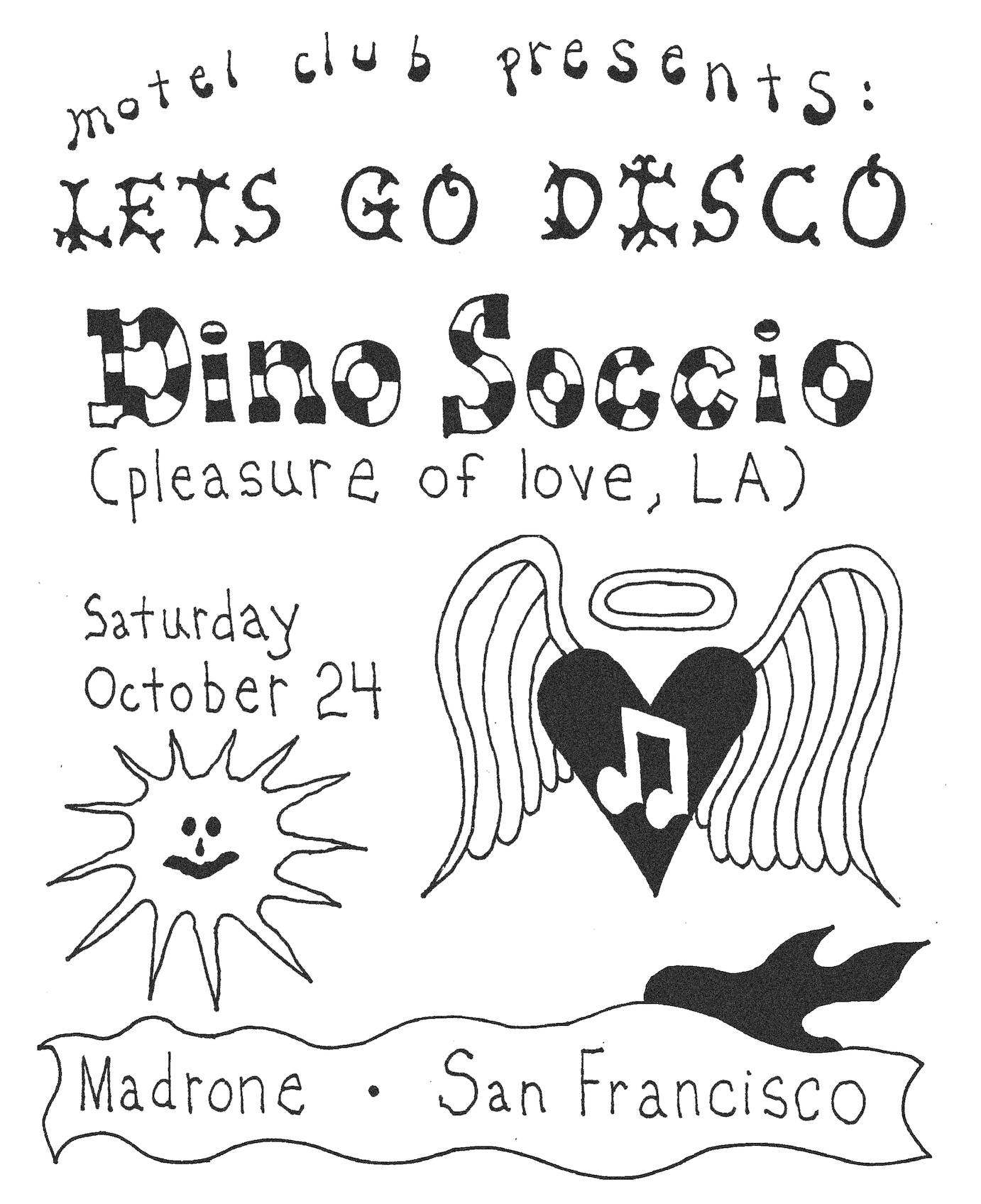 Motel Club presents LET'S GO DISCO with Dino Soccio