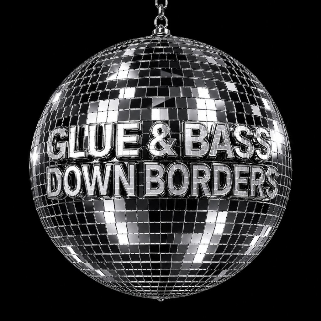 glue & bass down borders flyer