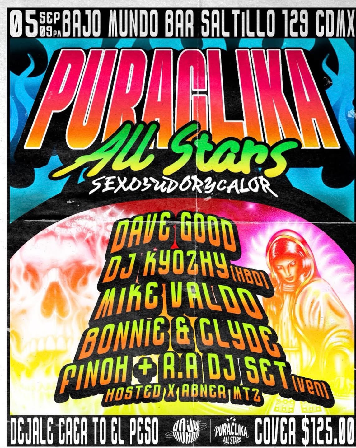 Flyer de Puraclicka All Stars