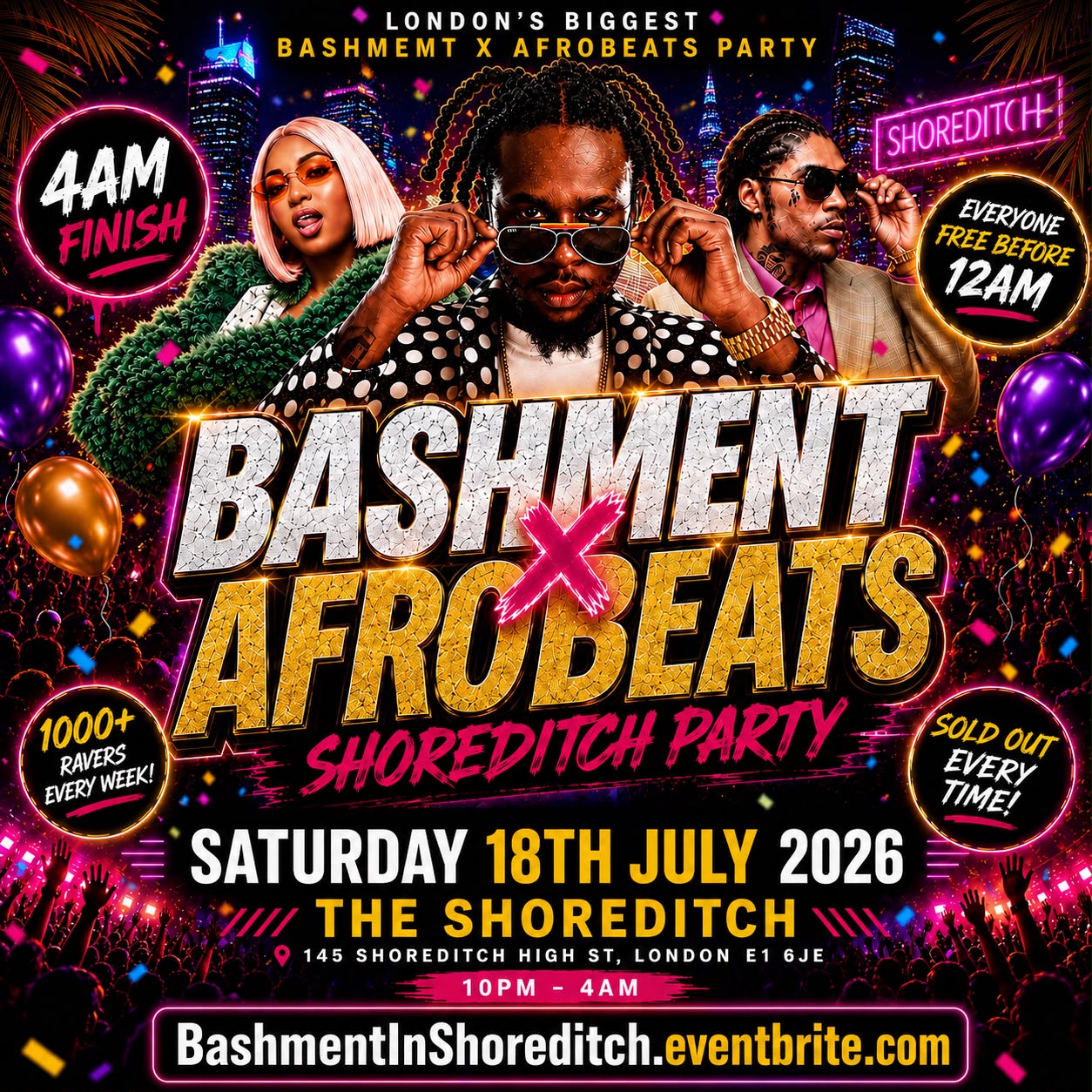 Bashment X Afrobeats - Shoreditch Party