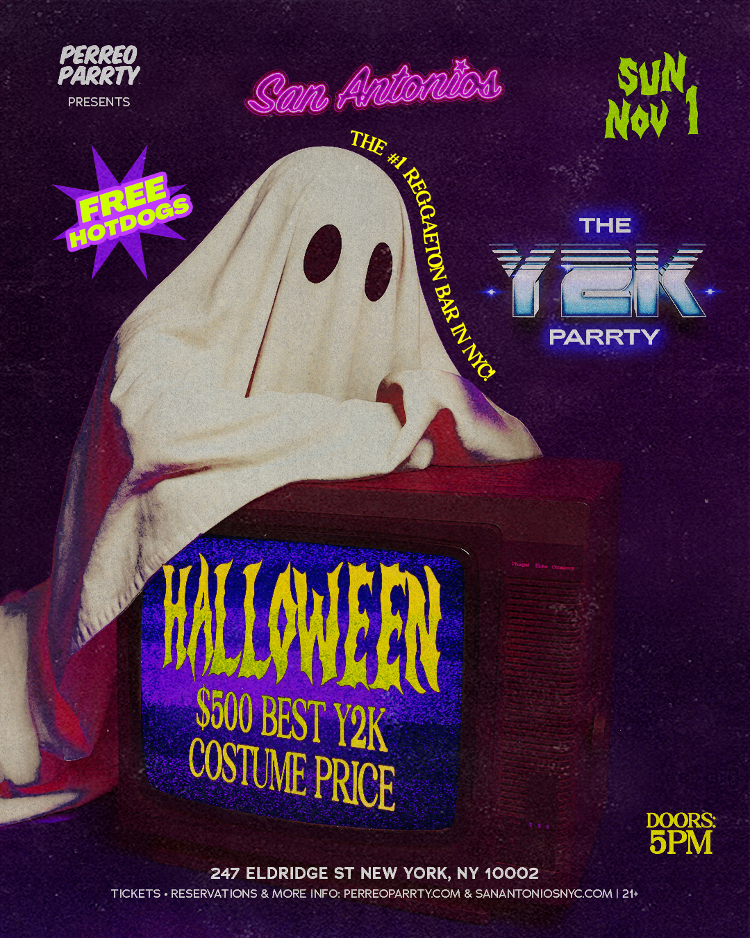 Halloween Y2K Parrty $500 Costume Prize Reggaeton Bar