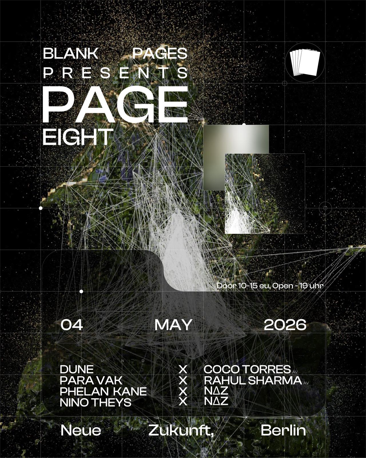 Blank Pages presents: PAGE EIGHT