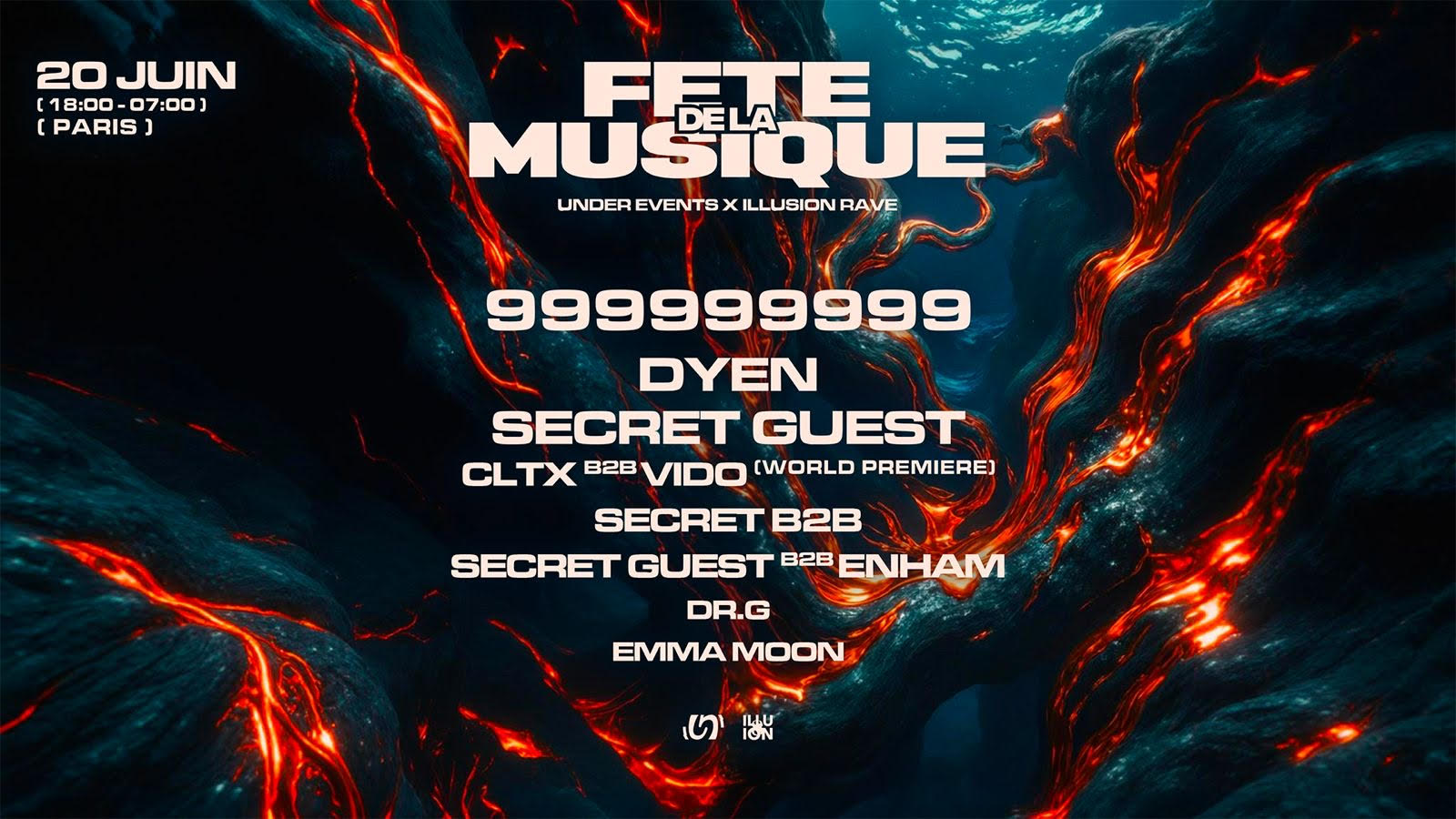 Illusion Rave X Under Events: Fête De La Musique 2026