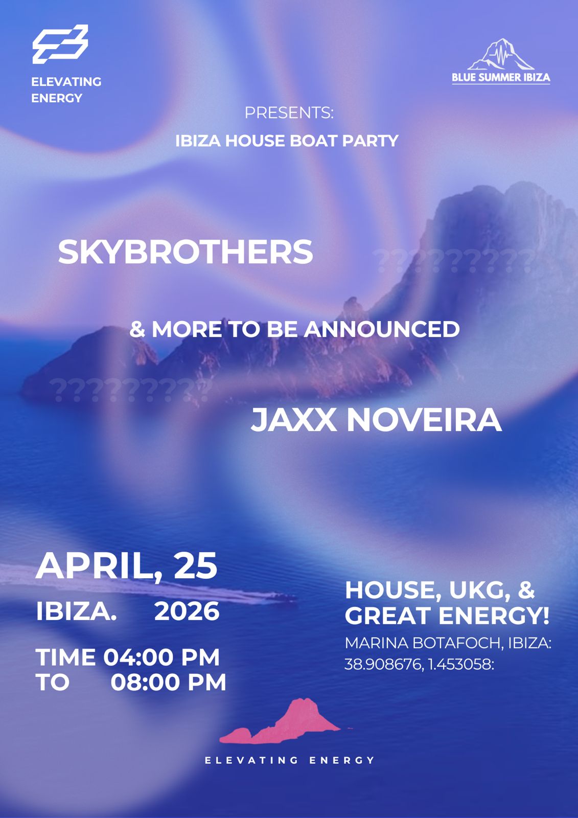 Elevating Energy Ibiza House Boat Party