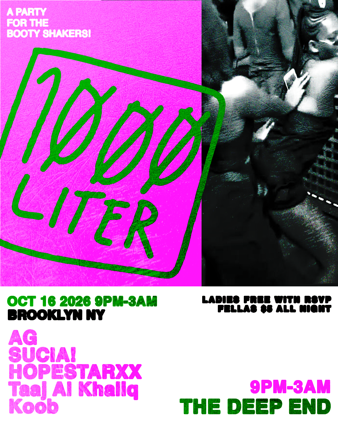 A 1000LTR JOINT - Ladies Free