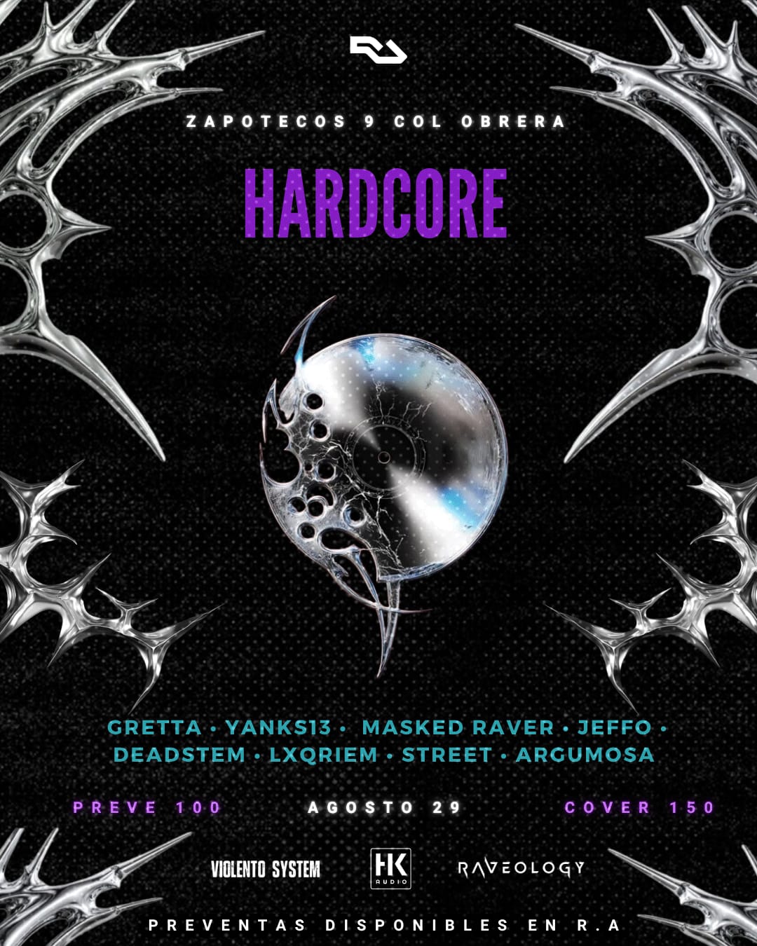 Flyer de HARDCORE