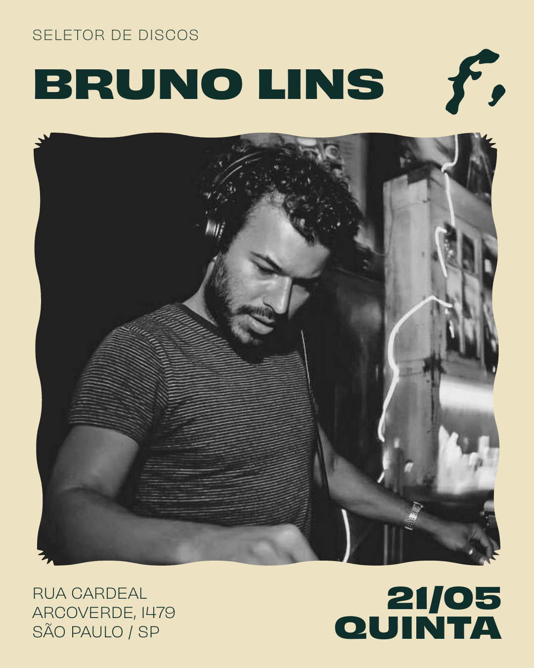 Fugaz recebe: Bruno Lins flyer