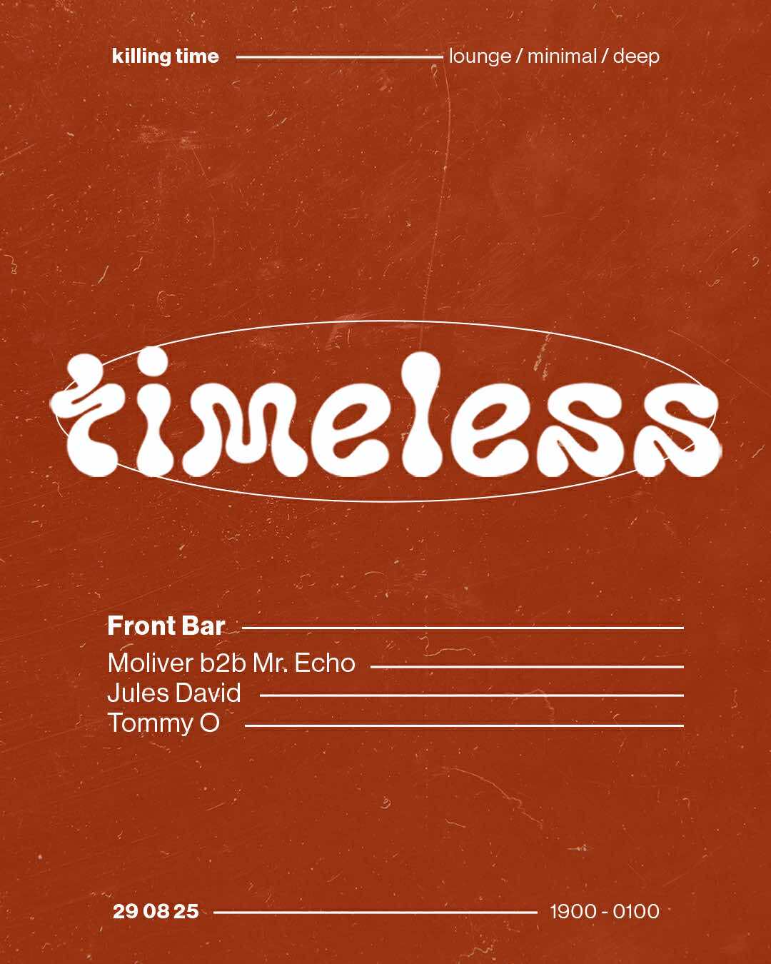 Timeless #23 Moliver b2b Mr. Echo, Tommy O & Jules David