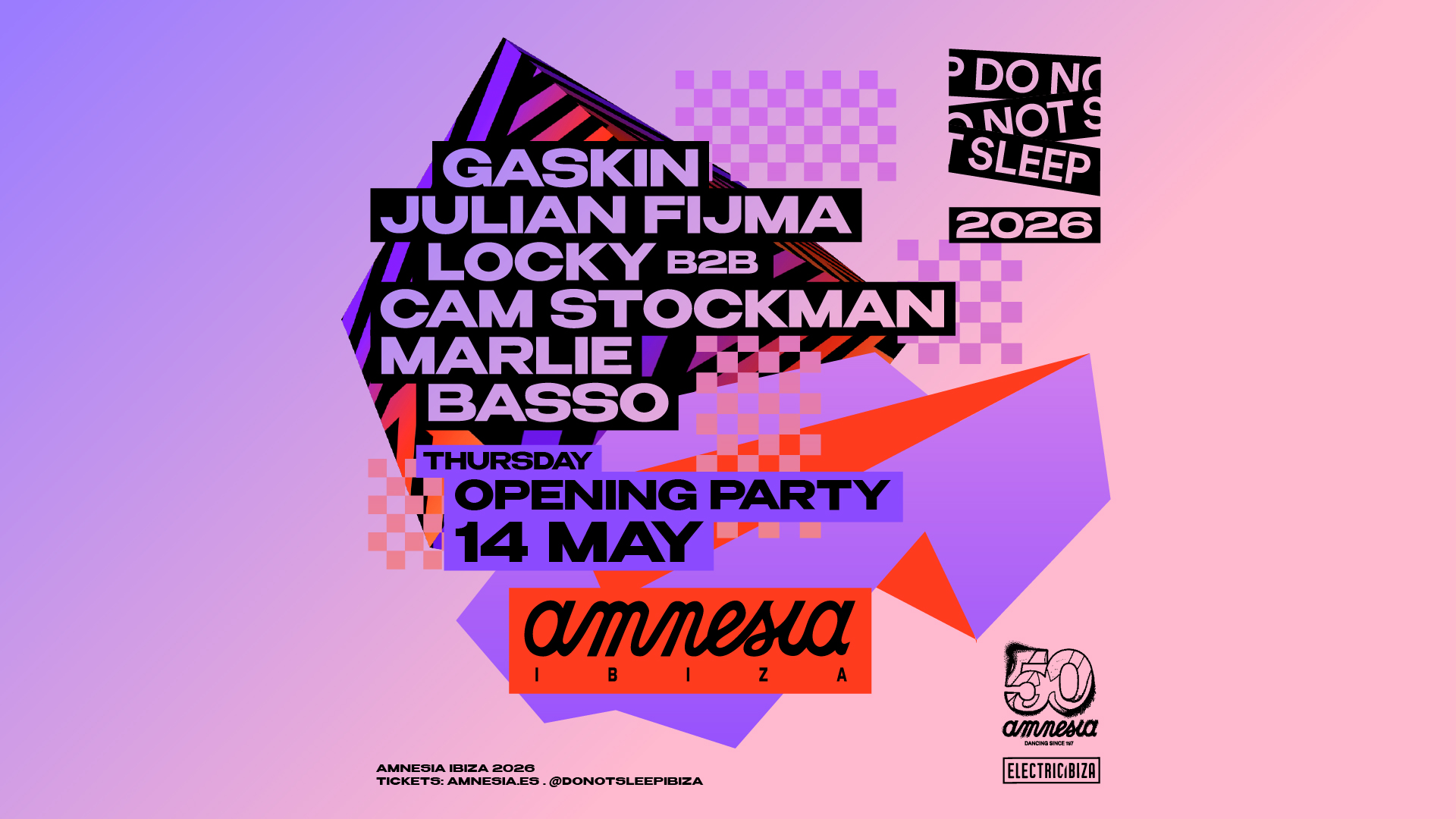 Do Not Sleep Amnesia Opening Party 2026