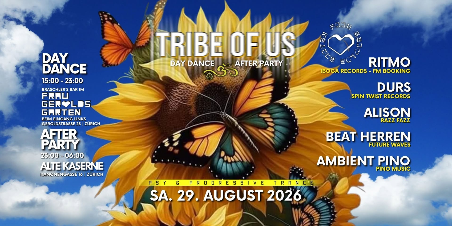 TRIBE OF US ZU GAST IM FRAU GEROLDS GARTEN