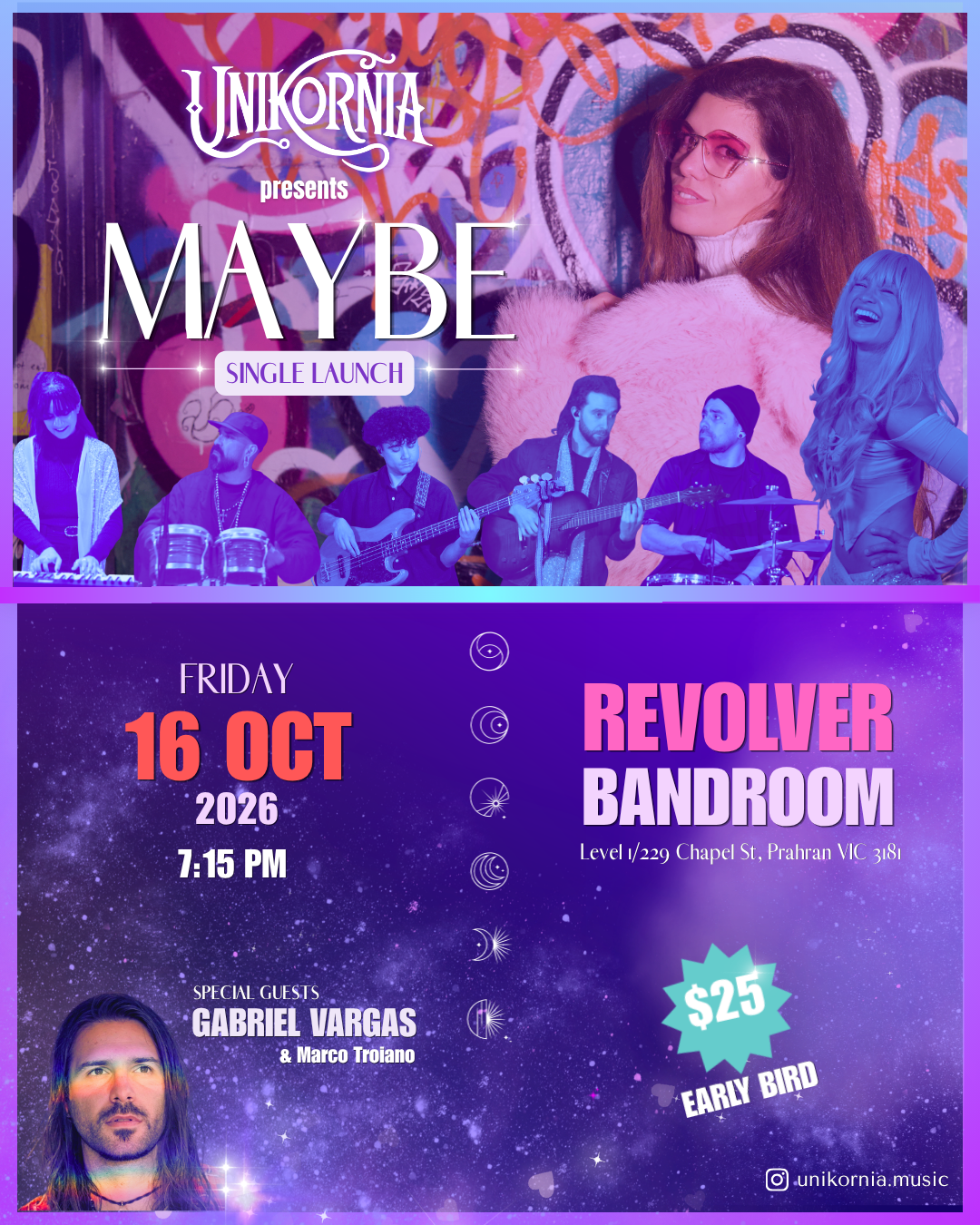 REVOLVER BANDROOM: Unikornia — presents MAYBE
