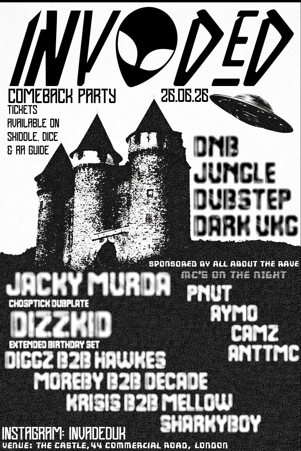 INVADED COME BACK PARTY