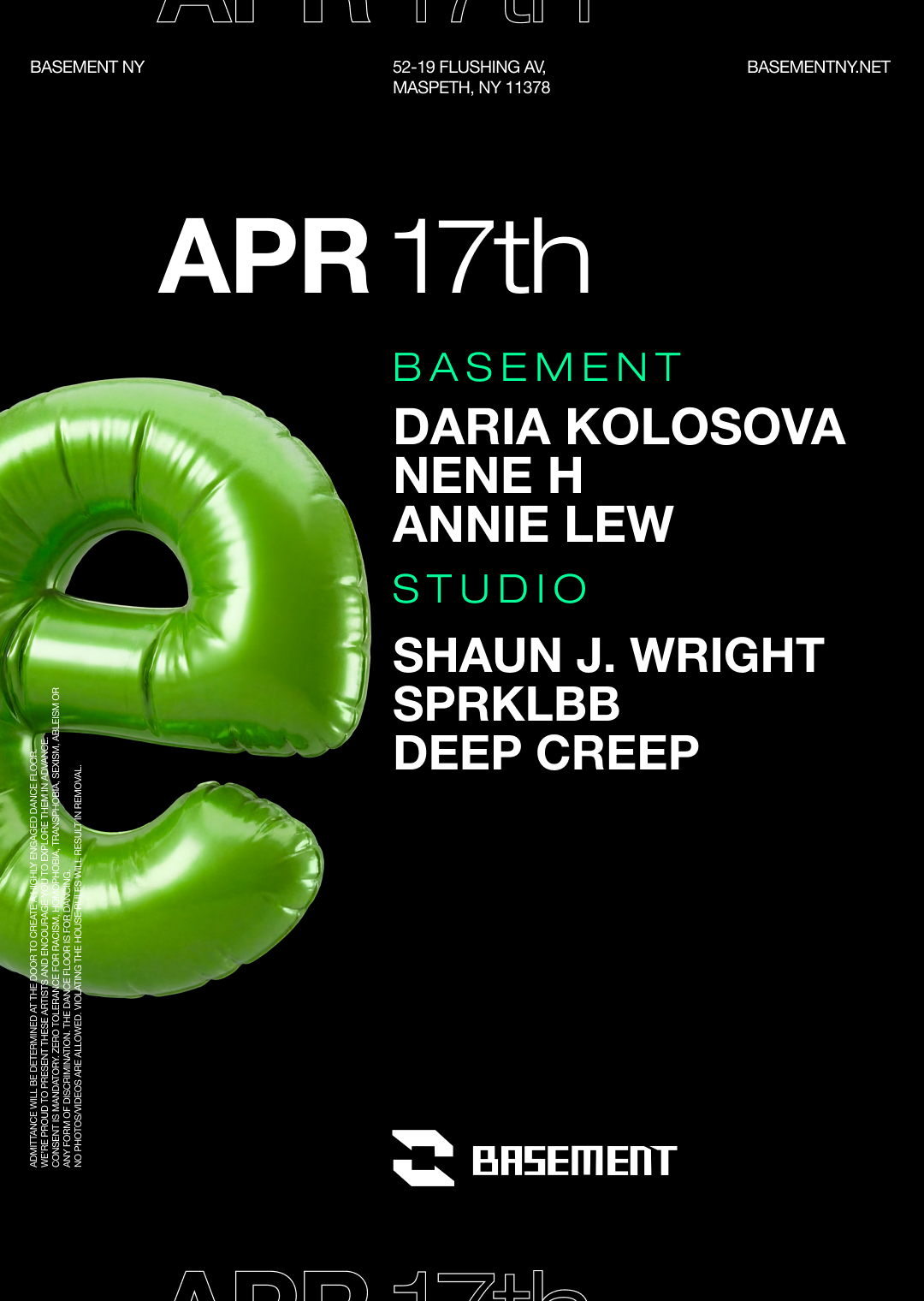 Daria Kolosova / Nene H / Annie Lew / Shaun J. Wright / SPRKLBB / deep creep