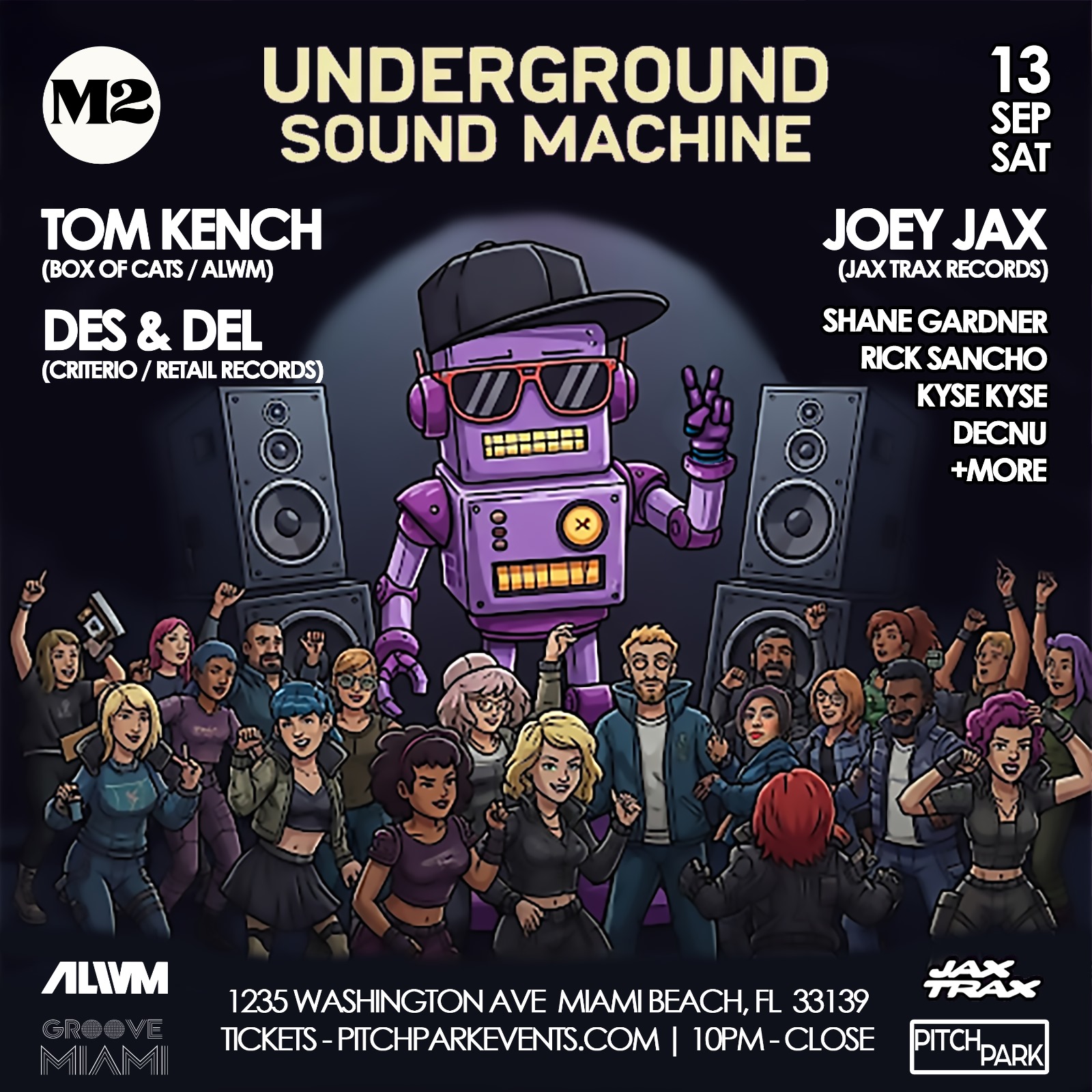 アメリカ　フロリダ　サウンドアート Underground Sound Machine at M2 Miami, Miami · Tickets
