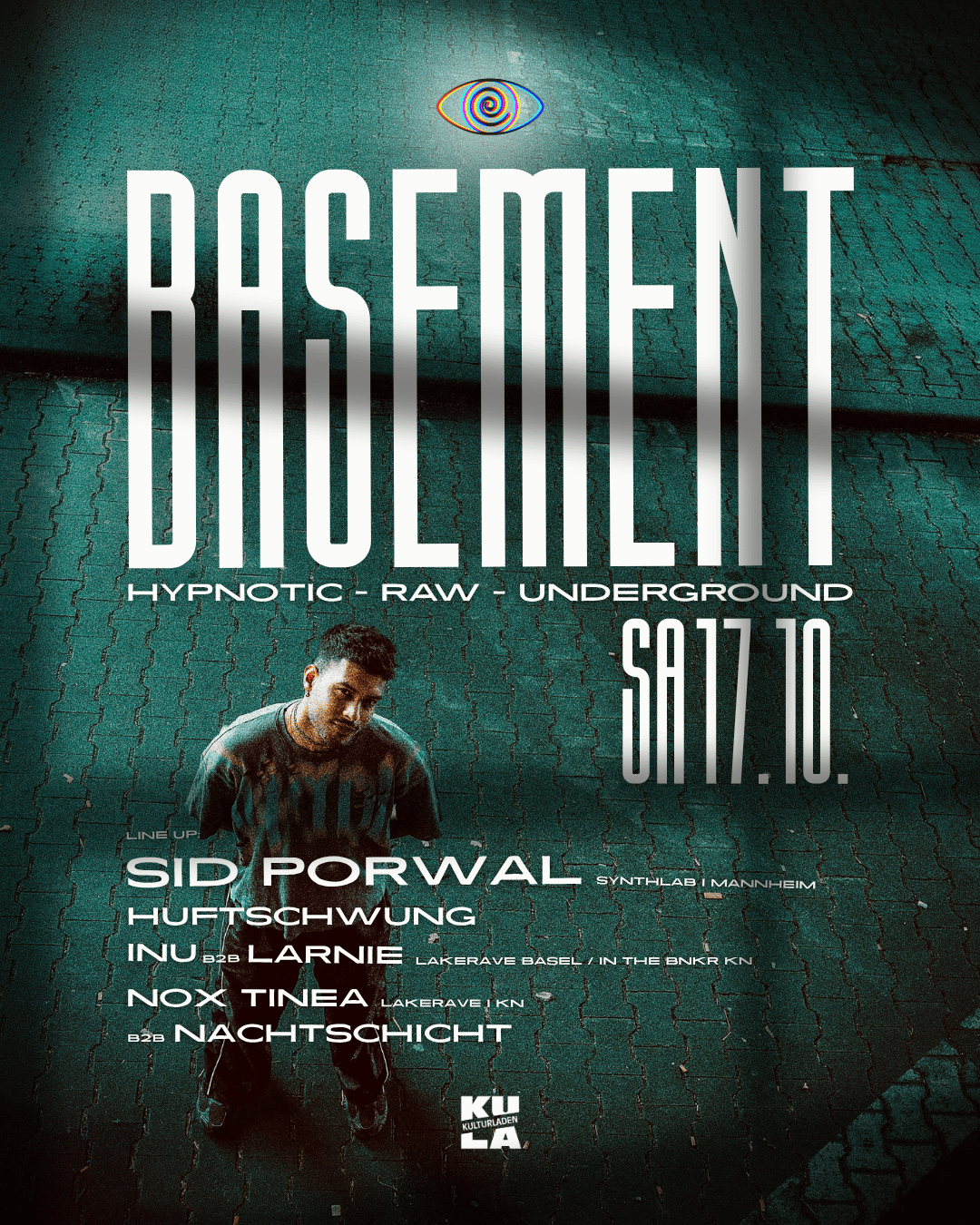 BASEMENT - Pure Techno with Sid Porwal at KuLa Konstanz
