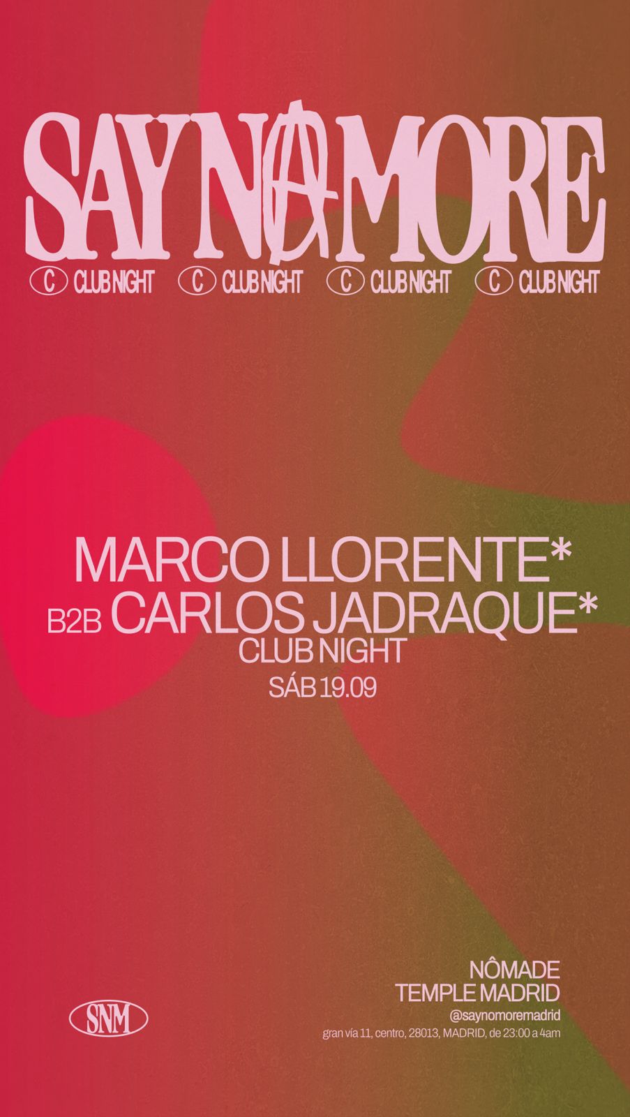 Club Night: Marco Llorente & Carlos Jadraque