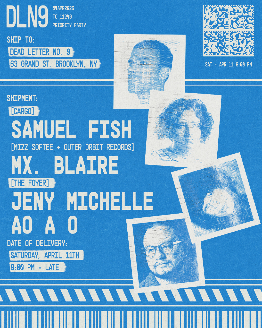 Samuel Fish, Mx. Blaire, Jeny Michelle, AO A O