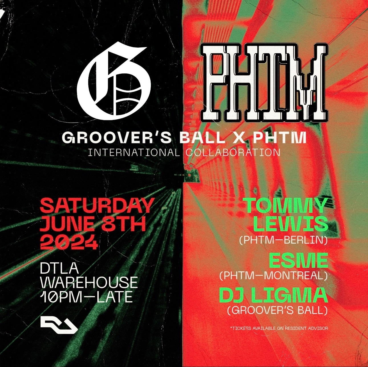 Groovers Ball X PHTM (Berlin) with Tommy Lewis, ESME, & Dj Ligma at TBA -  DTLA Warehouse, Los Angeles