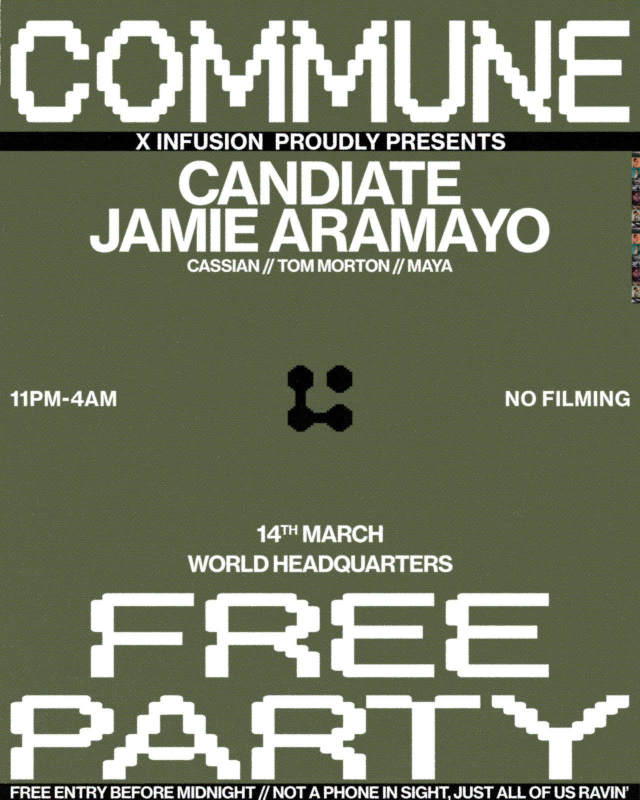 Commune x Infusion present Jamie Aramayo & Candidate - Free Party