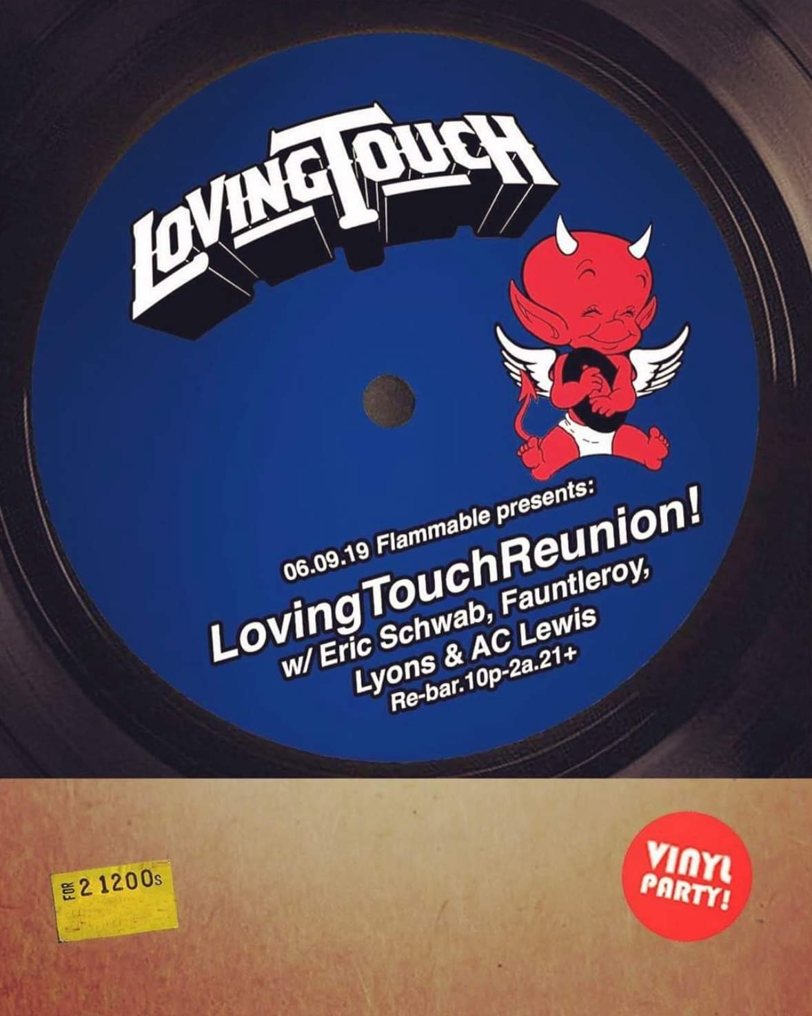Flammable presents: Loving Touch Residents at Re-Bar, Seattle