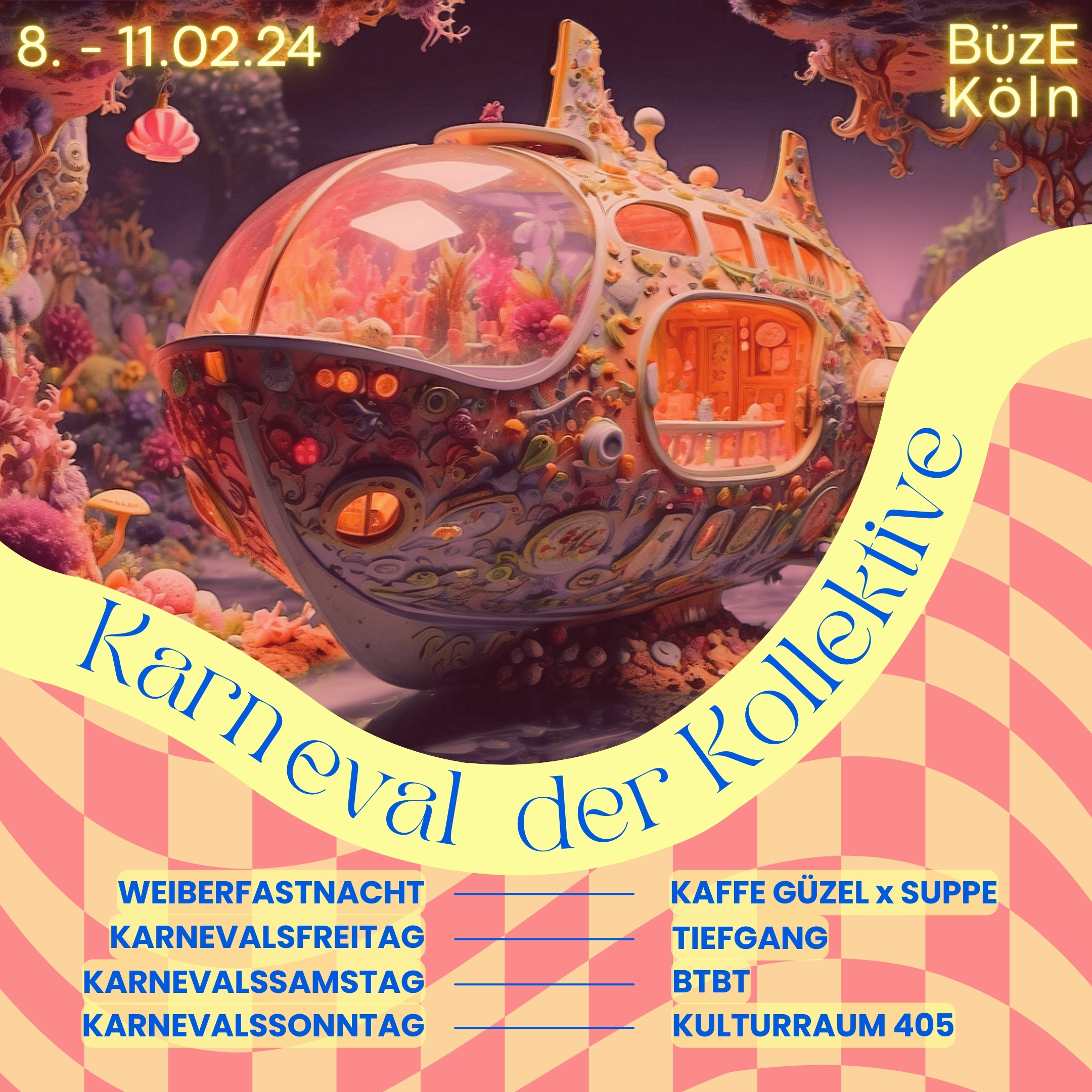 Karneval der Kollektive - Kaffe Güzel x Suppe at Bürgerzentrum Ehrenfeld,  Cologne