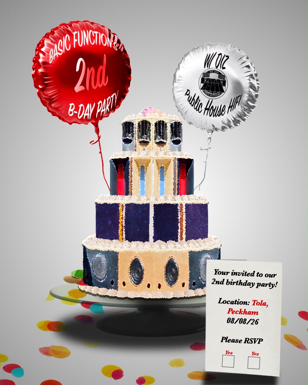 Basic Function's Second Birthday with Public House Hifi