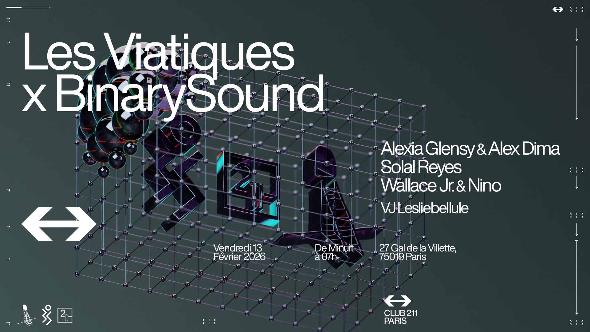 Les Viatiques x BinarySound - 211 - Alexia Glensy & Alex Dima, Solal Reyes, Wallace Jr, Nino