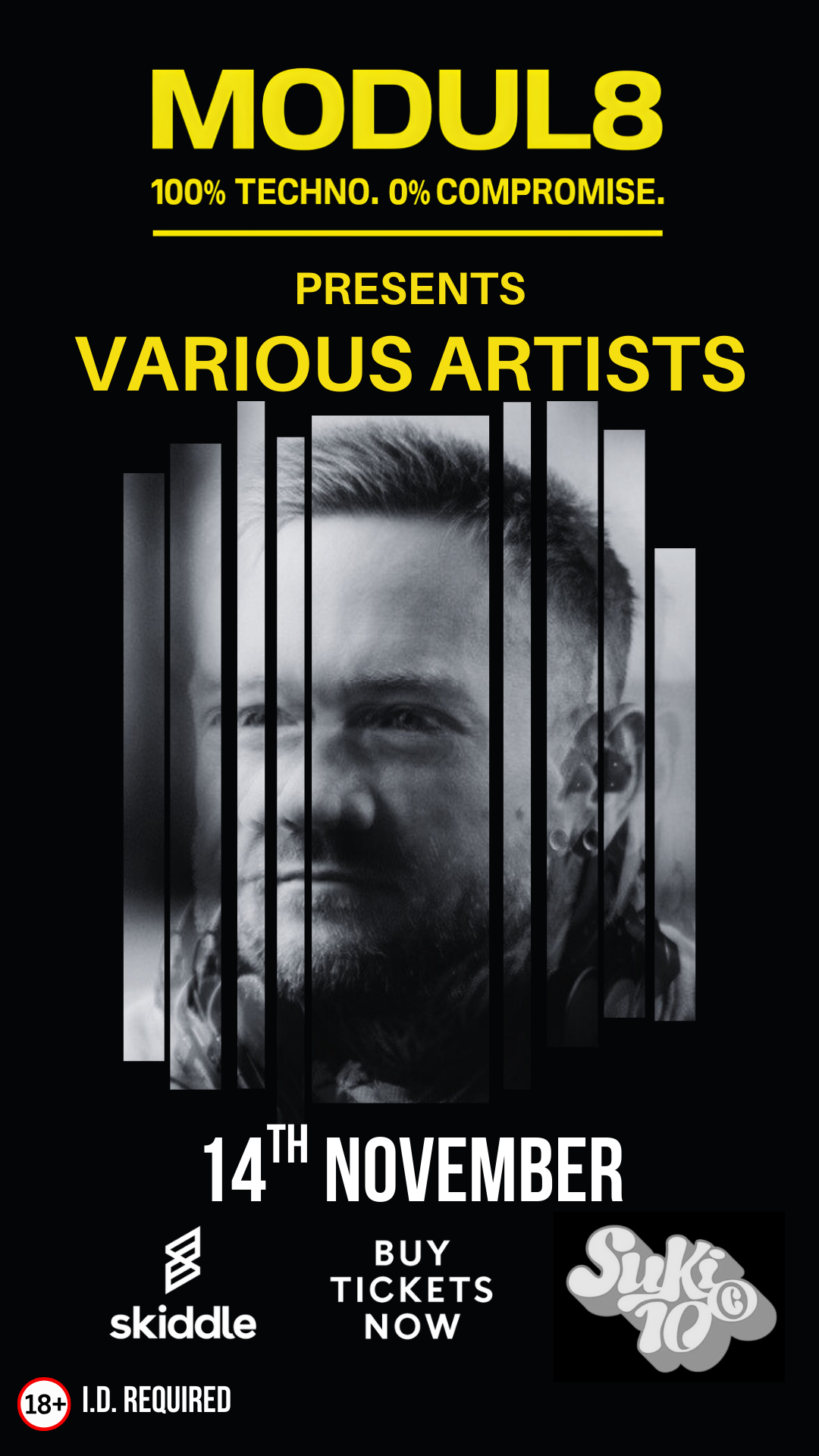 MODUL8 x Various Artists - 100% Techno 0% Compromise