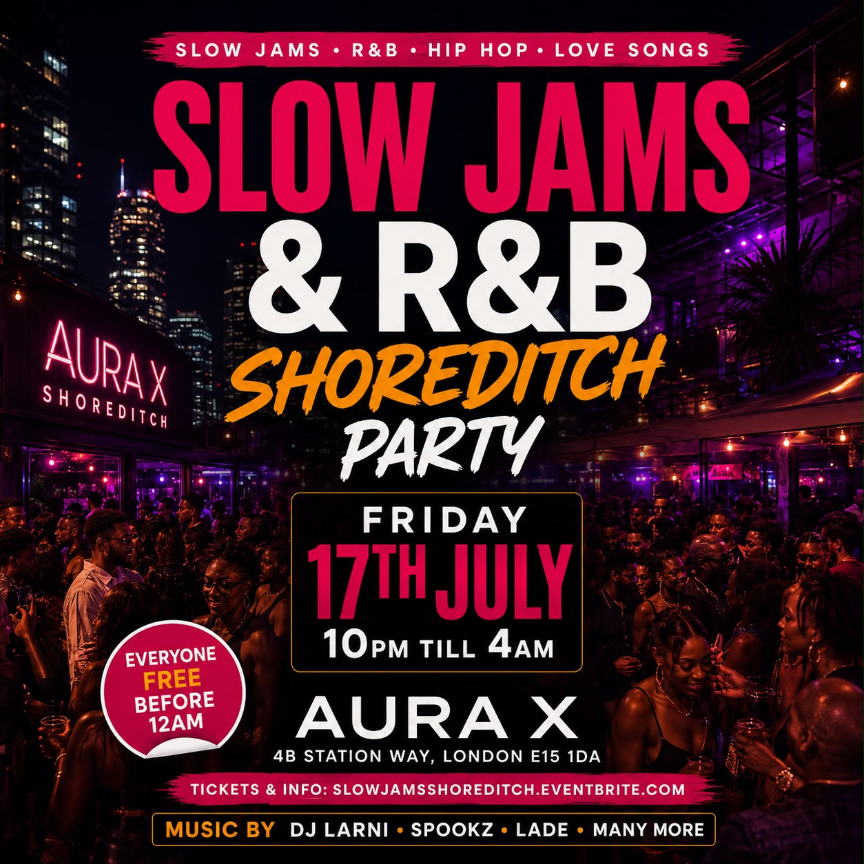 Slow Jams & R&B Shoreditch Party