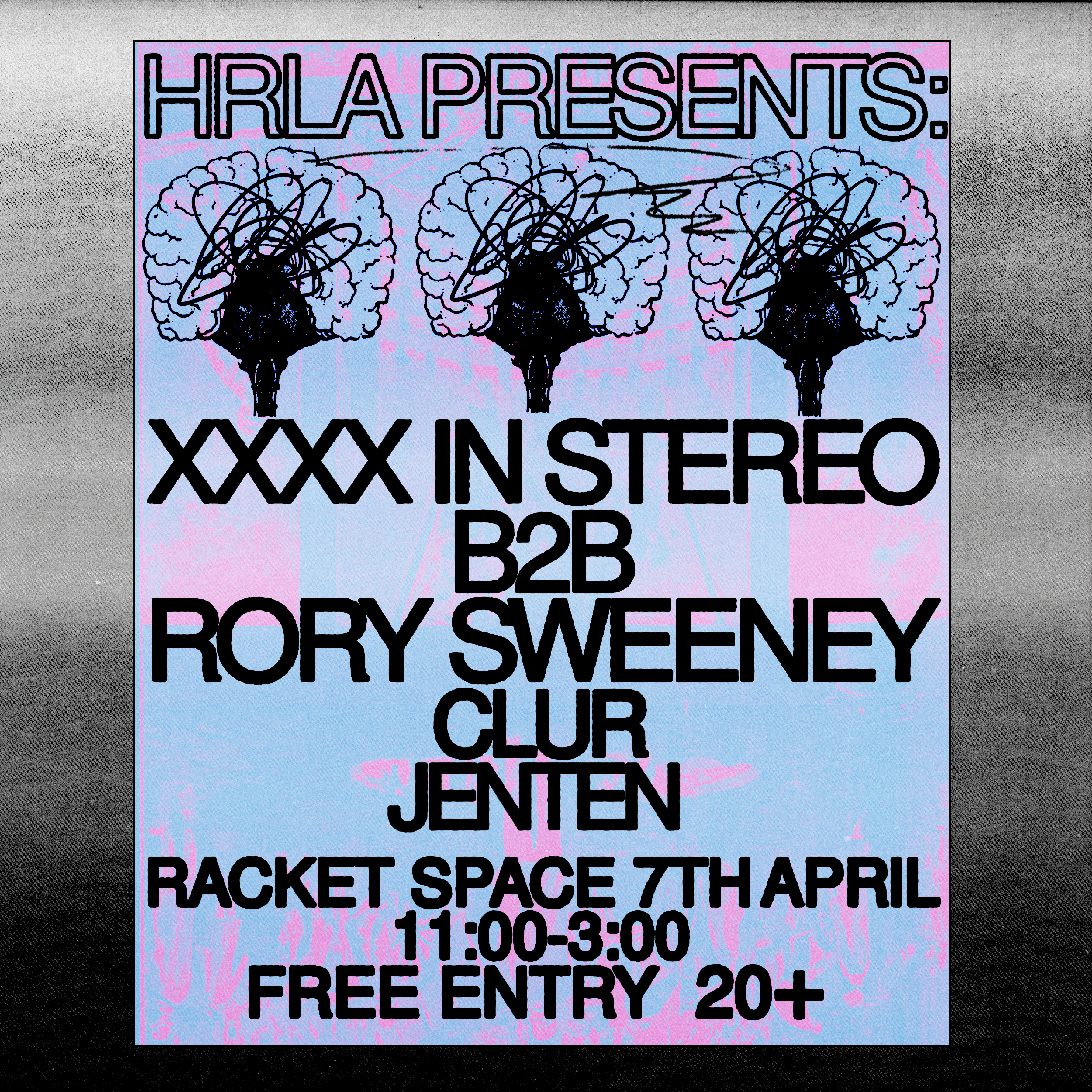 HRLA presents: XXXX In Stereo B2B Rory Sweeney at The Racket Space, Dublin