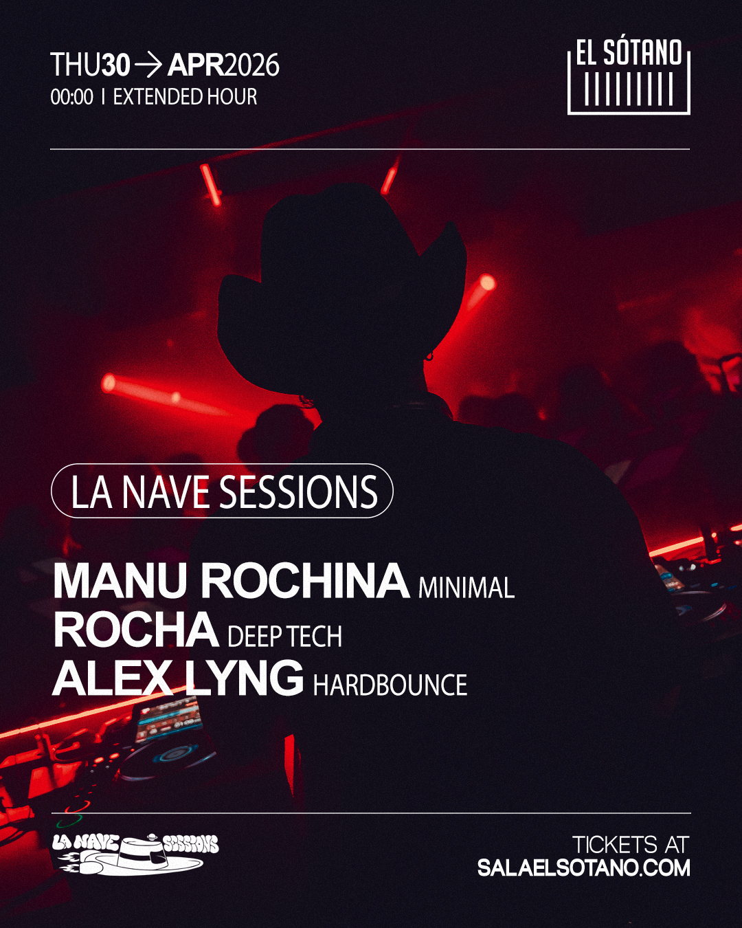 LA NAVE SESSIONS: Manu Rochina, Rocha, Alex Lyng