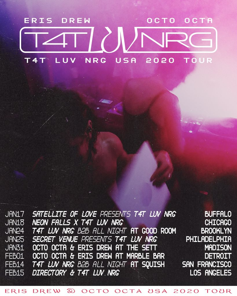 Octo Octa and Eris Drew announce US tour, T4T LUV NRG · News RA