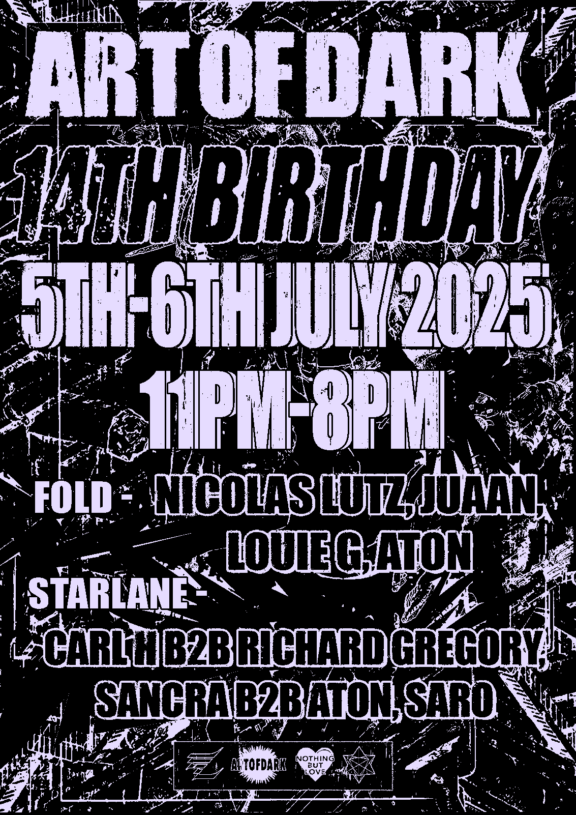 Art Of Dark - Birthday w/ Nicolas Lutz, JUAAN, Carl H + more