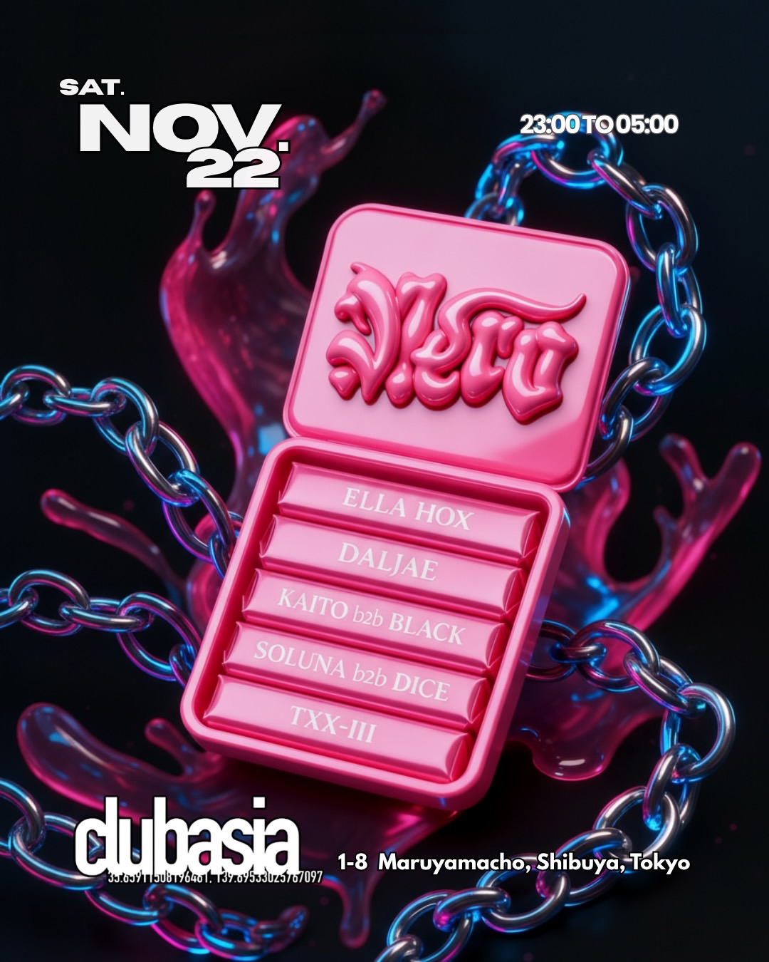 NERO BUBBLEGUM RAVE en clubasia, Tokio · Entradas
