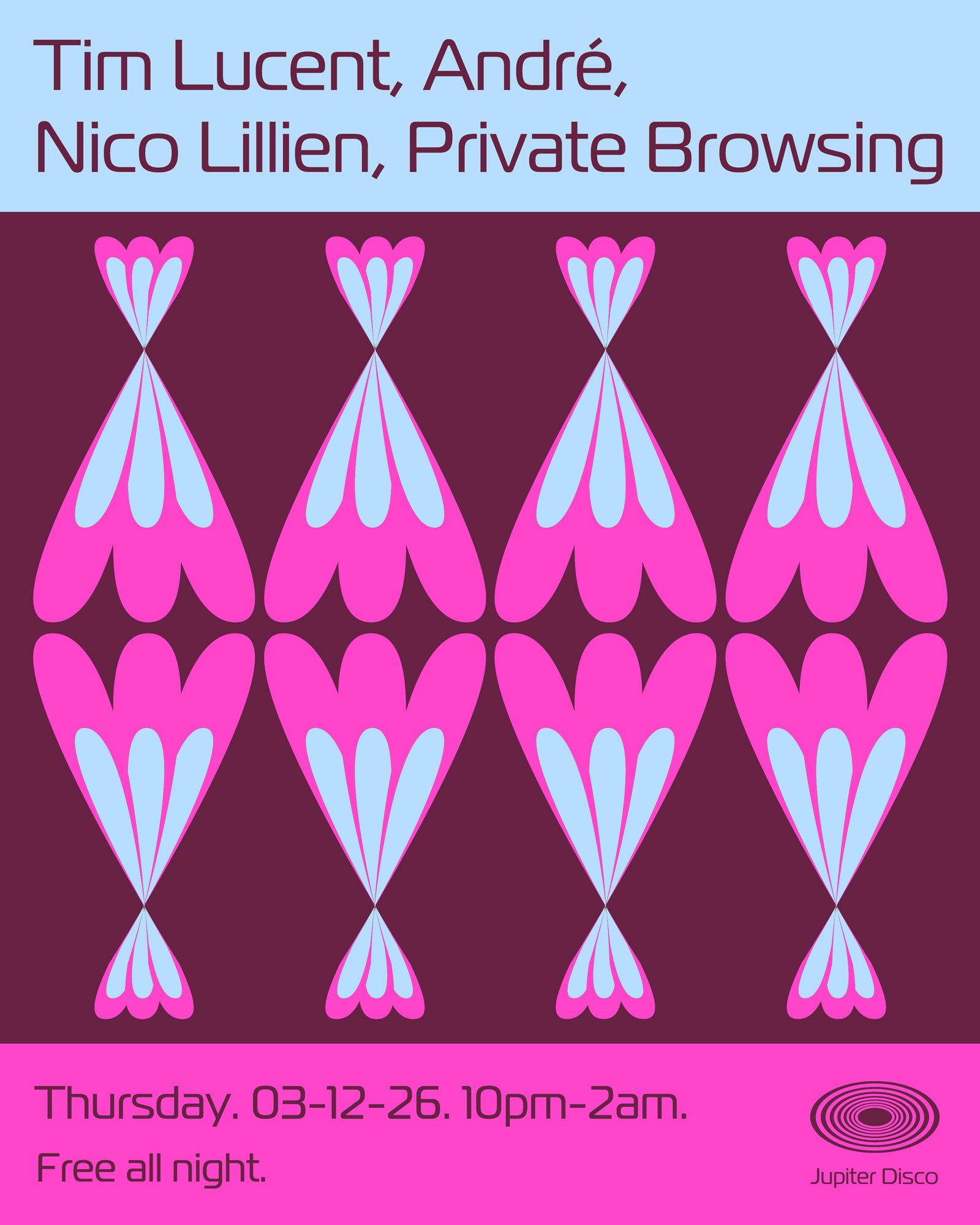 Tim Lucent, André, Nico Lillien, private browsing