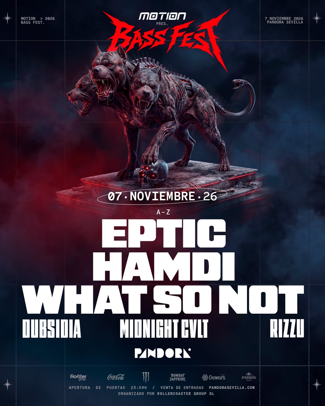 Motion Bass Fest with Eptic, Hamdi y What So Not