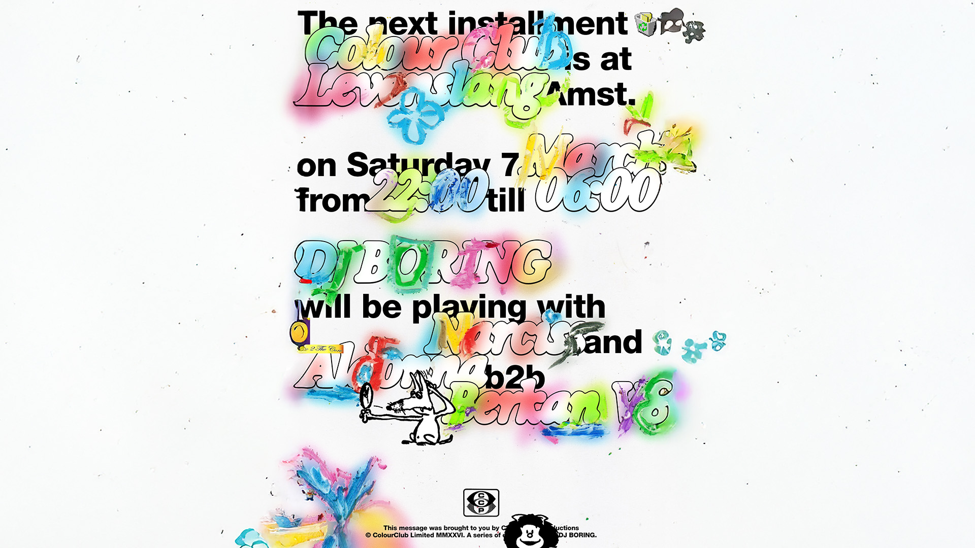 DJ BORING pres. COLOUR CLUB