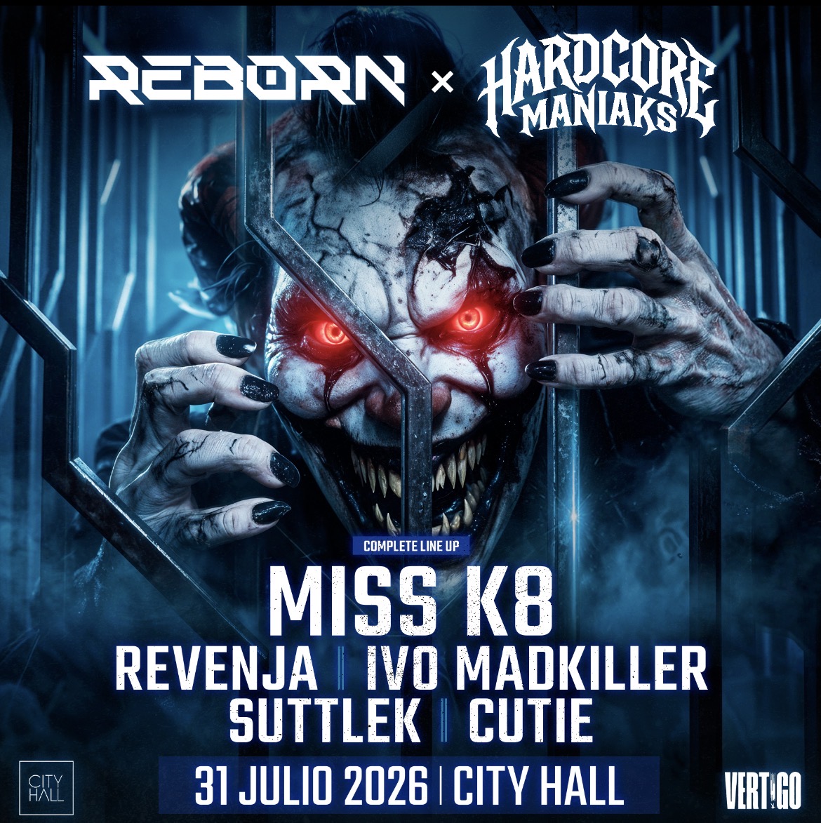 City Hall pres. Reborn & HARDCORE MANIAKS