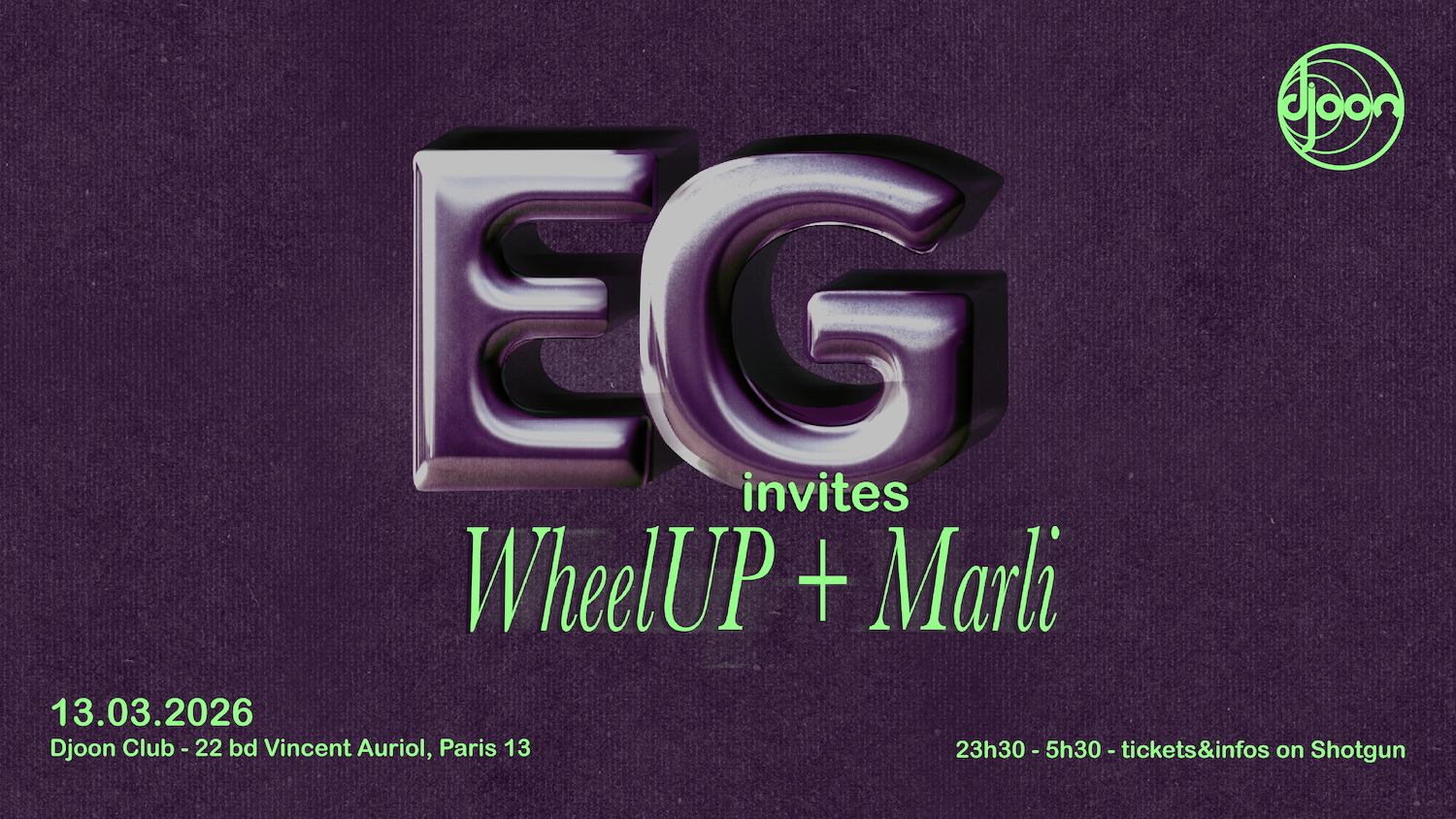 EG invite WheelUP + Marli