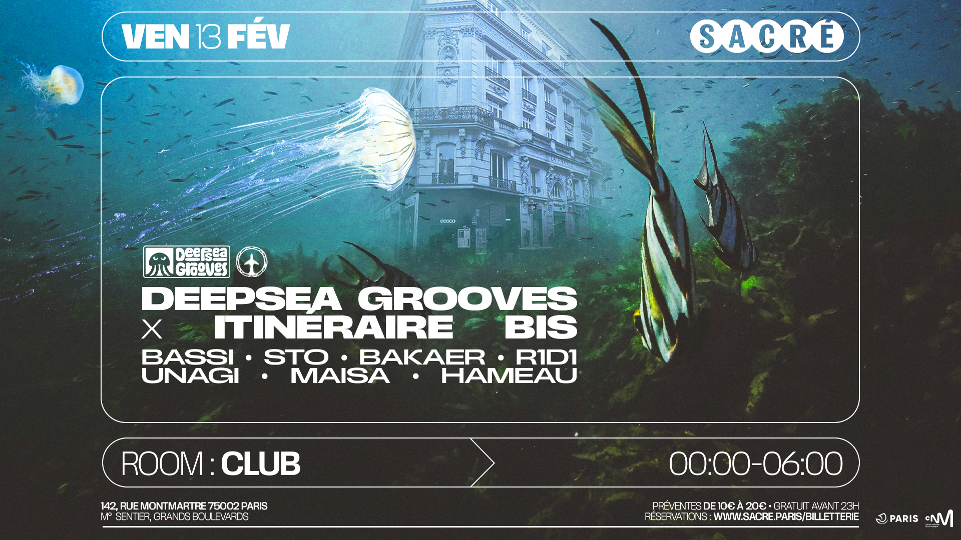 Sacré présente: Deepsea Grooves X ItinéraireBis