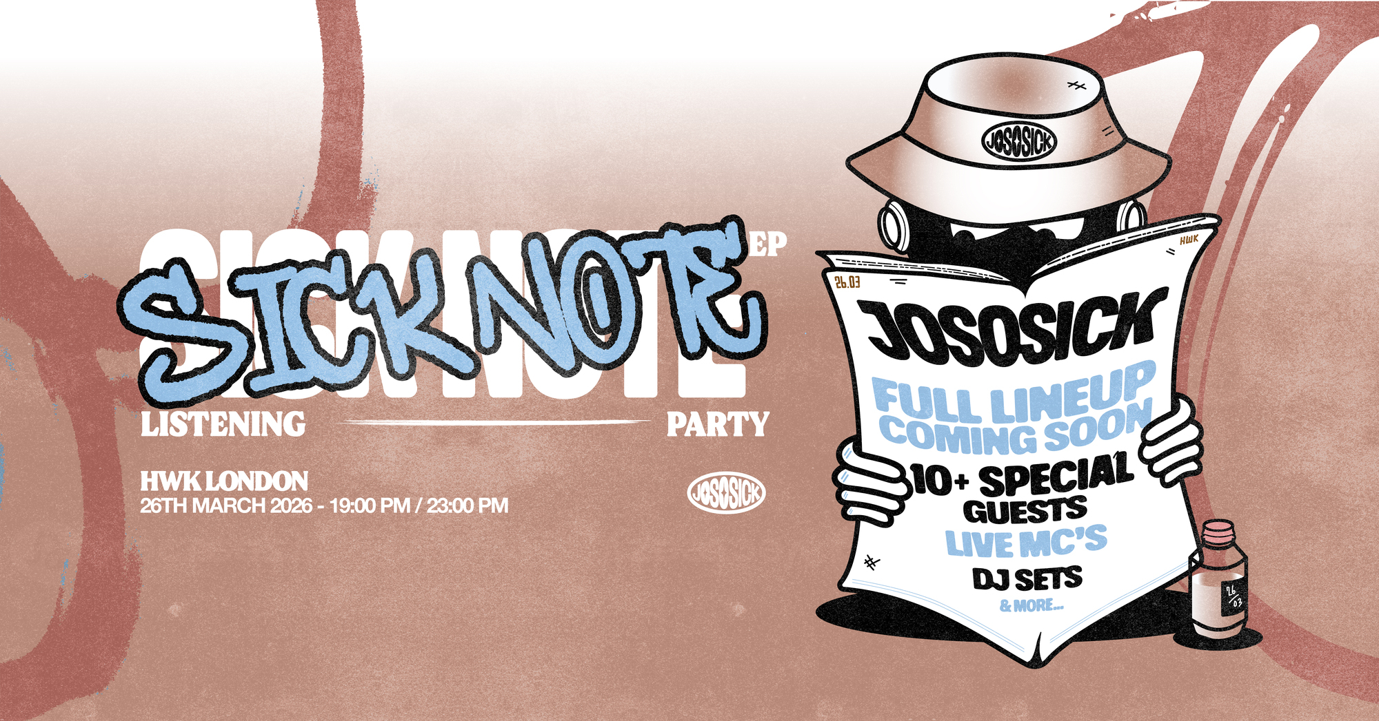 JoSoSick SickNote EP Listening Party